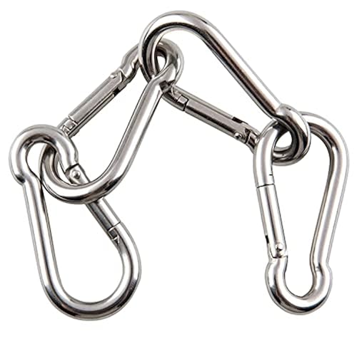 sprookber Lot de 6 mousquetons à ressort en acier inoxydable 304
