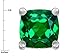 Star K Sterling Silver Cushion-Cut 7mm Earrings Studs