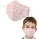 Kids Cotton Mouth Mask Adjustable Anti Dust Mouth Mask,Kids Cotton Face Mask Reusable Mask Anime Face Mask Washable Mask Cute Dustproof Mask for Camping Outdoors for Kids Toddlers Teens Children,Pink
