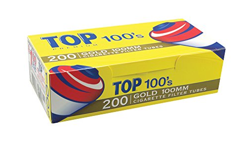 200ct Top Gold 100mm Cigarette Filter Tubes