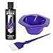 Arctic Fox Bundle with Tint Brush and Bowl, 100% Vegan Semi Permanent Hair Color Dye, 4 Oz or 8 Oz (8oz, Purple Rain)