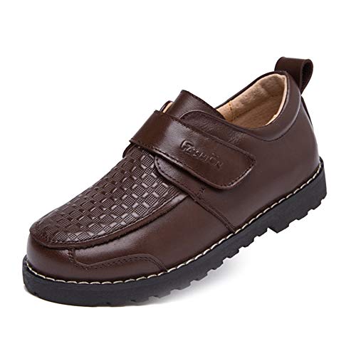 UBELLA Boys Leather Oxford School Uniform Dress Shoes Toddler/Little