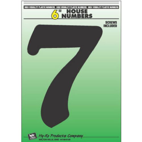 Hy-Ko Products 30207 Plastic House Number 7 (SEVEN) 6