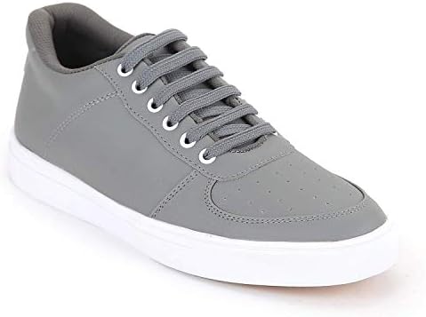 megpar Mens Gray Casual Smart Sneakers for Men Shoes Under 400 Black Shoes