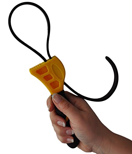 Oil Filter Wrench Set - 2pcs, Use as Jar Opener, Pipe Wrench, Rubber Strap Wrenches Used by Mechanics, Plumbers