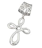Open Swirl Cross Scarf Jewelry