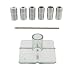 DCT SAE Drill Bit Guide Centering Punch 8-pc Center Drilling Set Kit - 3/16 to 1/2in Bushings, Locating Pin, Guide