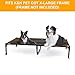 K&H Pet Products Original Pet Cot Replacement Cover (Cot Sold Separately) Chocolate/Black Mesh X-Large 50 X 32 Inches