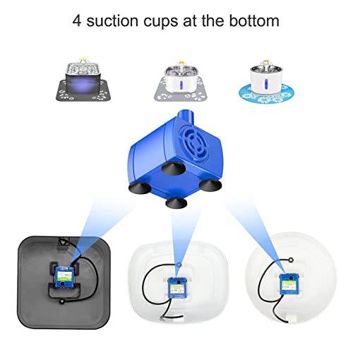 Wonder Creature Cat Water Fountain Pump, Replacement Pump for Round