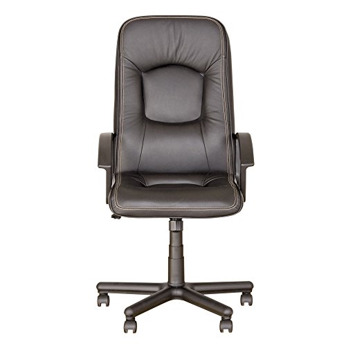 CHAISE-EXPERT-Omega-Poltrona-di-direzione-sincrono-ergonomico-professionaleAltezza-di-Seduta-50--59-cm-Sedia-di-Ufficio-basculante-girevole-Altezza-regolabileEco-Pelle-Nero