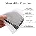 Anti PM2.5 Mask Filter Face Masks Insert 5 Layers Activated Carbon Protective Filter Breathing Mouth Mask Filter 15 Pcs