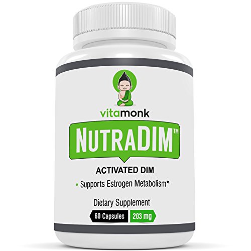 NutraDIM™ - ACTIVATED DIM Supplement with Piperine by VitaMonk - 200mg 60 Capsules - Potent Anti Estrogen Supplement - DIM Plus Piperine for Superior Absorption