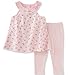 Calvin Klein Baby Girls 2 Pieces Tunic Pant Set - Lace, Baby Pink, 6/9M