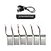 6Pcs 750mAh 20C battery with 6-Port Quick Charger for Syma X5 X5C X5A X5SW X5C-1 &UDI U45 U42 U42W RC quadcopter, Overcharge protection and Faster Charging Speed