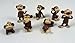 100 Monkey Figures Tiny Plastic Monkey Figures Bulk Bag 100 Party Favors by A&A