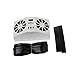 Ivory Solar Powered Dual Fan Car Front Rear Window Air Vent Cool Cooler Fan Windshield Fan