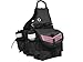 Tahoe Tack Nylon Multi Pocket Horse Saddle Bags with Leather Overlay Blackthumb 1