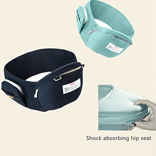 Baby Carrier,Baby Carriers Front and Back -The COMPLETE All Seasons 360 Ergonomic Baby & Child Carrier with Baby Hip Seat,8 in 1,Newborn to Toddler,2017 New Style By VOUSKA - Thumbnail 3