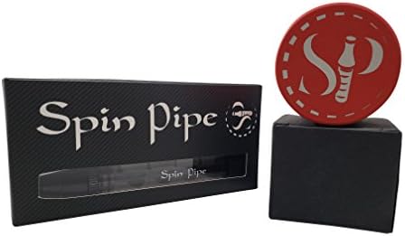 Twisty Glass Grinder Bundle Spiral New Blunt - For Dry Herbs| 2x Pyrex Glass - 1 Grinder | 1x Mouth Pc | 4x O-Rings | 3x Rubber Caps | 1x Small Cleaning Brush | 1x Big Cleaning Brush | (Matte Black)