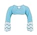 Scratch Me Not Flip Mitten Sleeves - Baby Boys' Girls' Stay On Scratch Mitts, Teal/Chevron, 18 Mos