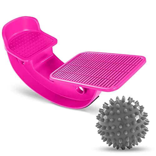 ProHeal Pink Plantar Fasciitis Relief Foot Rocker - Calf Stretcher with ...