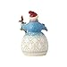 Enesco Jim Shore Heartwood Creek Snowman w/Cardinal on Branch