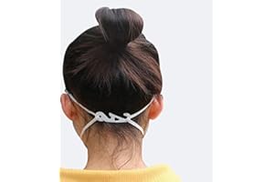 Ear Loop Extender Clip for Face Mask - 20 Pack of Ear Saver Clips for Face Mask - "Stay Put" Style Extender Clip Turns Face M
