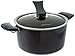 Happycall Nonstick Diamond Pot, 5-Quart, Dark Brown, Dishwasher Safe, PFOA Free, Saucepan, with Glass Lid, 2-in-1 Pot (5 Qt)