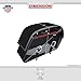 Nomad USA Extra-Large Universal Reinforced Armor Synthetic Black Leather Throw Over Motorcycle Saddlebags (Studded)