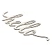Hello Wood Sign Home Décor Wall Art Unfinished 30.5x12.7x0.4cm - 12x4.9 Inch