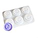 X-Haibei Spring Bugs Bee Honeycomb Round Silicone Glycerin Soap Bar Mold Lotion Bar Making Color Random Dia. 2.2 inch 2oz per Cell