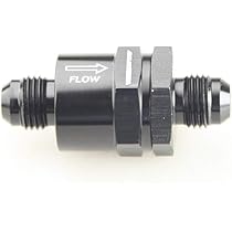 6AN Non Return One Way Inline Check Valve Fitting Aluminum