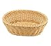 3 Piece Poly-wicker Oval Nestable Basket Set, Microwavable, and Dishwasher Safe.