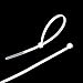 8 inches 30 lb Test Heavy Duty Nylon Cable Ties,100 PCS Zip Ties (2.5mm200mm White)