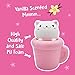 Squishies Toy – Cat In A Cup - [EXTRA Squishy] Stress Relief Toy. Japanese Kawaii Carry Case [SUPER CUTE CASE] Smooshy Mushy Style Animal. Random Fun For Girls and Boys [SIZE: LARGE]