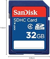 SanDisk 32GB SDHC Memory Card Class 4 - Secure Digital High Capacity view 2