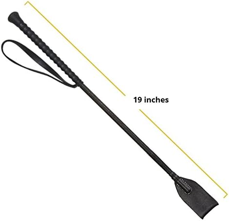 Riding Crop Equestrian Jump Bat with wrist loop grip handle rubber grip 19 inches
