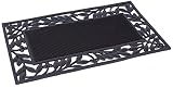 BIRDROCK HOME Rubber Doormat with Leaf Border - 17.72 x 29.92 - Rubber Bristles - Outdoor Doormat - Keeps Your Floors Clean - Decorative Design