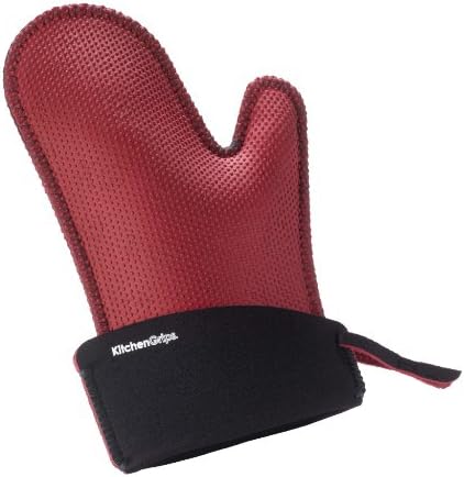 Kitchen Grips Chef's Mitt, Large, Red/Black