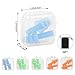 Nnrly 6 Packs Reusable Silicone Ear Plugs, Waterproof Hypoallergenic Noise Reduction Earplugs for Hearing Protection, Suitable for Sleeping,Snoring, Swimming, Concerts, with Storage Bags
