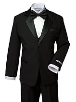 Spring Notion Boys' Classic Fit Tuxedo Set, No Tail Extra Small/0-3M Black