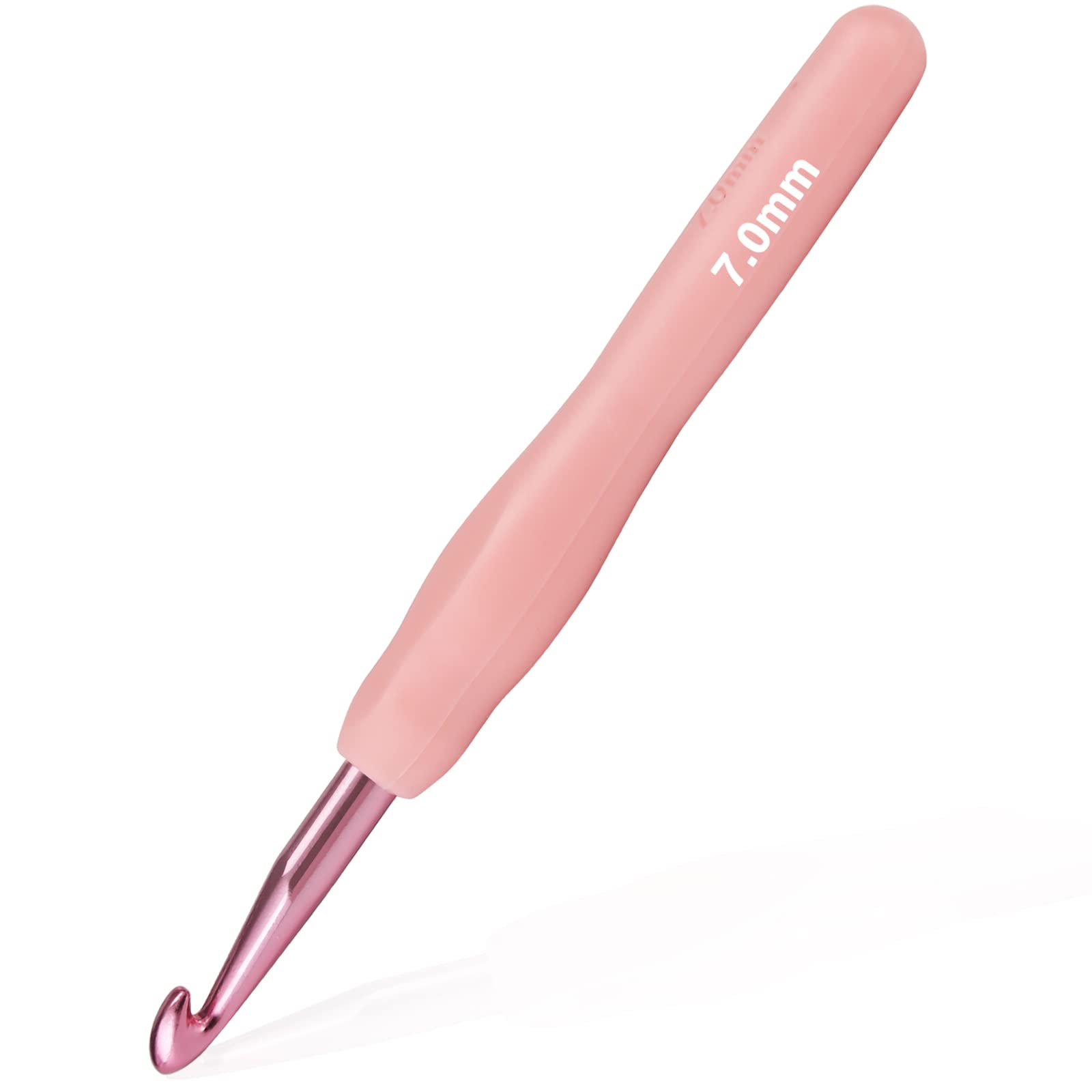 Photo 1 of 7mm Crochet Hook, Supers Smooth 7 mm Ergonomic Crochet Hooks for Beginner, Comfort for Arthritic, 1 Pack