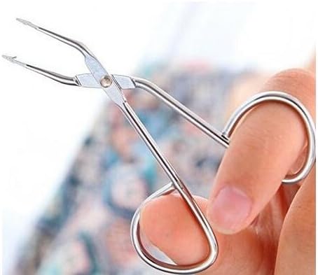 ericotry Stainless Steel Professional Tweezer, Silver, Eyebrow Nose Hair Clip Tweezer Remover - Image 5