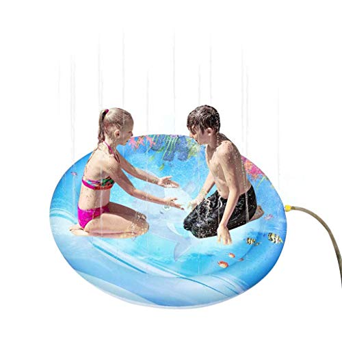 Summer Sprinkle & Splash Water Play Mat for Kids Outdoor Water Toys Team Inflatable Water Mat by Wesracia - Thumbnail 4