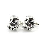 Clone Trooper Star Wars Palladium Helmet Cufflinks Wedding Groom Men Cuff Links