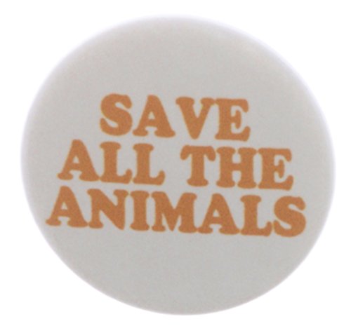 A&T Designs Save All The Animals 2.25" Keychain World Earth Rights Extinction
