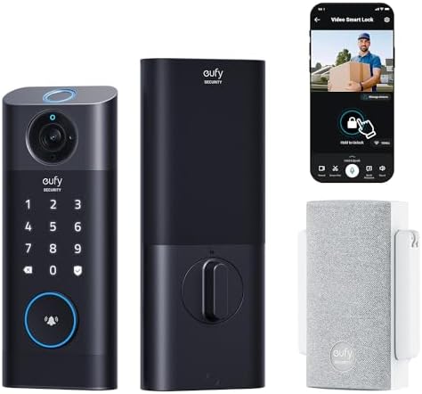 Eufy Security Smart Lock C33 – Fingerprint Keyless Entry With Built-in Wi-Fi, App Control & Auto-Lock