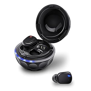 AIKAQI [改良版] 完全 ワイヤレスイヤホン Bluetooth イヤホン ワンボタン設計 軽量 左右分離型 高音質 IPX5防水&防汗 ブルートゥース