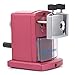 Desert Song Manual Pencil Sharpener Hand-Cranked , Red, Quiet for Office, Home and School (Red.)