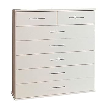 Bijoux German 5 2 Large Chest Of Drawers White Crystal Rhinestone